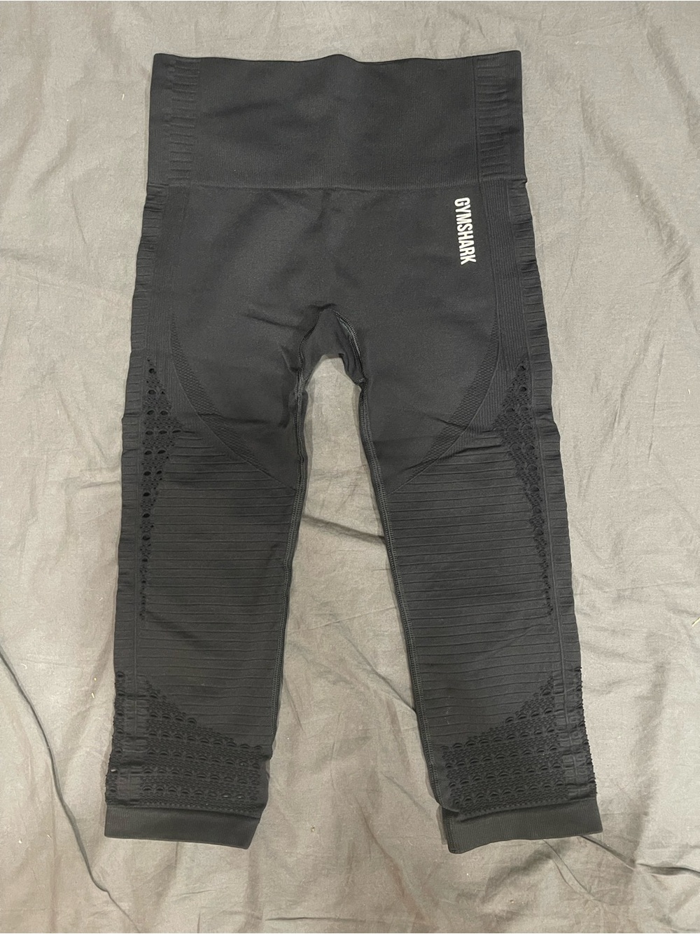 Gymshark Black Textured Leggings